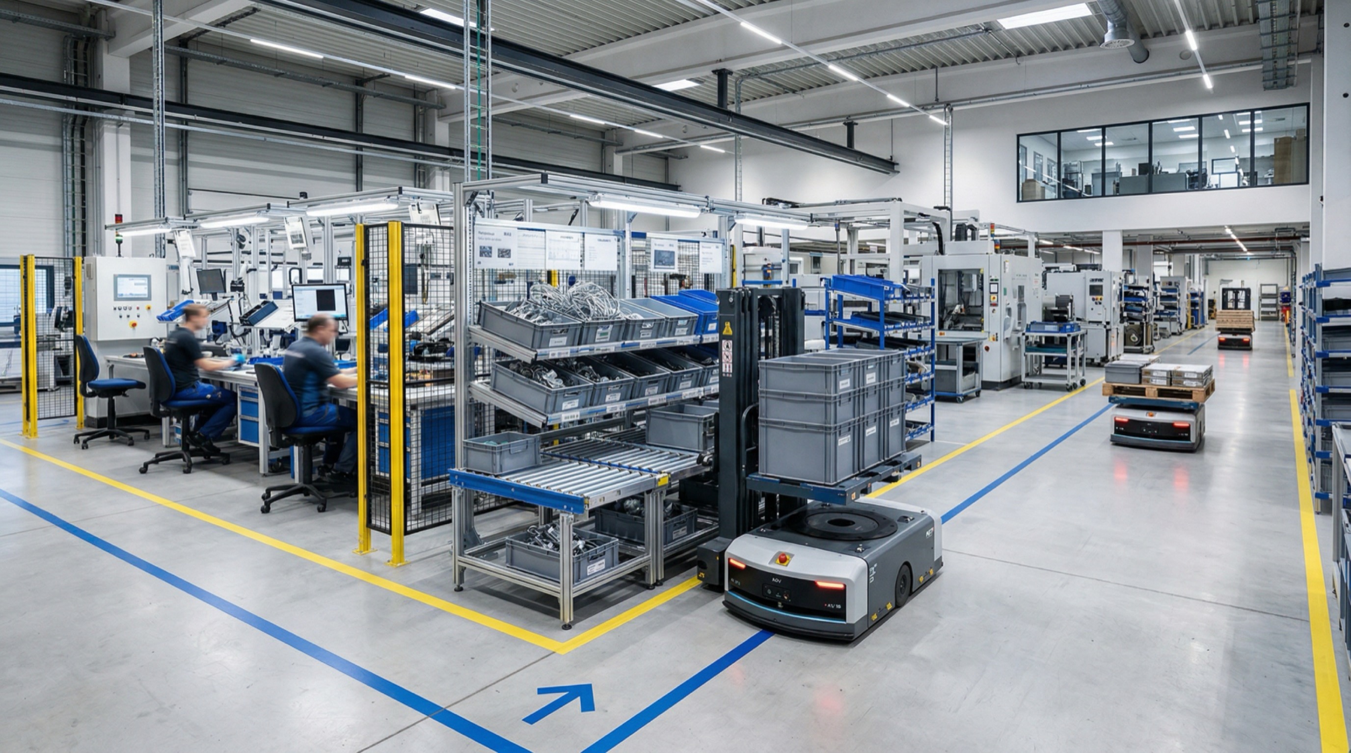Manufacturing automation AGV solution